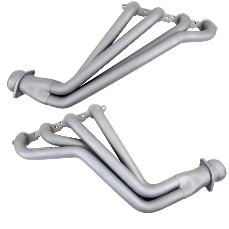 BBK 10-15 Camaro LS3 L99 Long Tube Exhaust Headers With Converters - 1-3/4 Chrome - Installation View
