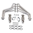 Load image into Gallery viewer, BBK 10-15 Camaro LS3 L99 Long Tube Exhaust Headers With Converters - 1-3/4 Silver Ceramic - Main Product View