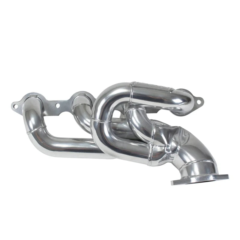 BBK 10-15 Camaro LS3 L99 Shorty Tuned Length Exhaust Headers - 1-3/4 Silver Ceramic - Back View