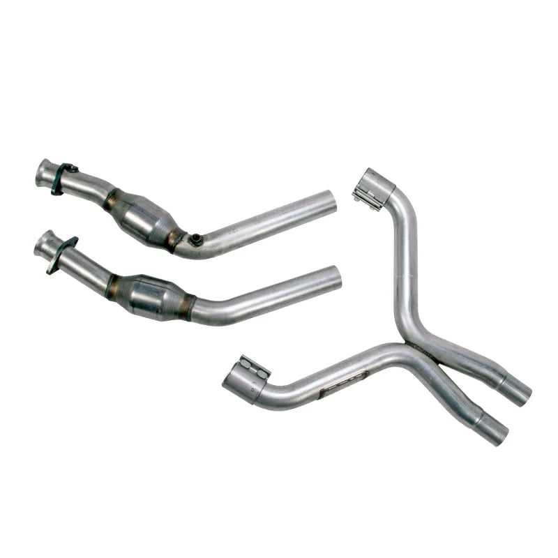BBK 11-14 Mustang 3.7 V6 High Flow X Pipe With Catalytic Converters - 2-1/2 - Main Product View