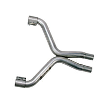 Load image into Gallery viewer, BBK 11-14 Mustang 3.7 V6 High Flow X Pipe With Catalytic Converters - 2-1/2 - Side View