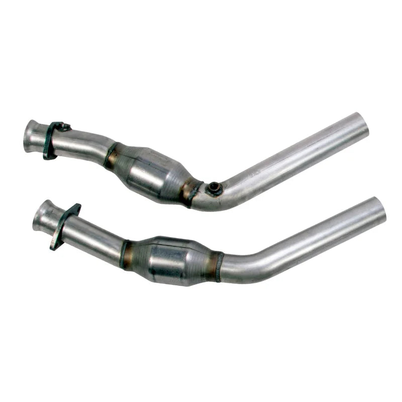 BBK 11-14 Mustang 3.7 V6 High Flow X Pipe With Catalytic Converters - 2-1/2 - Installation View