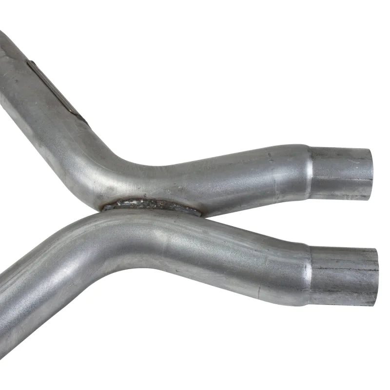 BBK 11-14 Mustang 3.7 V6 Short Mid X Pipe With Catalytic Converters 2-1/2 For BBK Long Tube Headers - Installation View