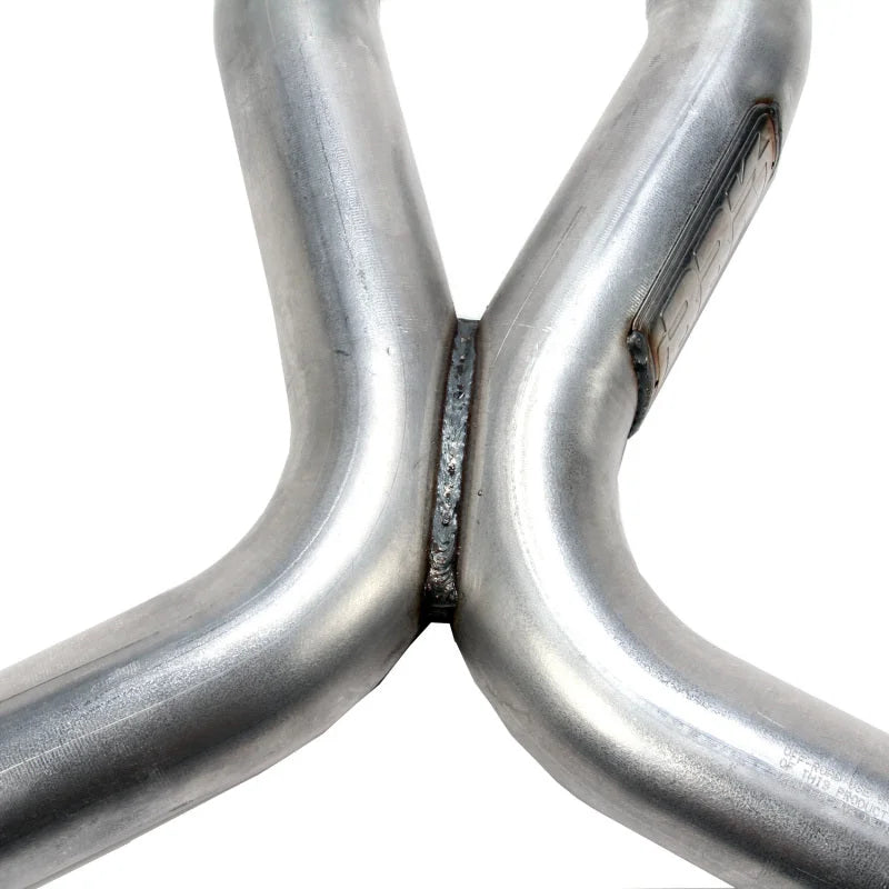 BBK 11-14 Mustang 5.0 High Flow After Cat X Pipe - 2-3/4 - Side View