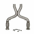Load image into Gallery viewer, BBK 11-14 Mustang 5.0 Short Mid X Pipe With Catalytic Converters 3.0 For BBK Long Tube Headers - Side View