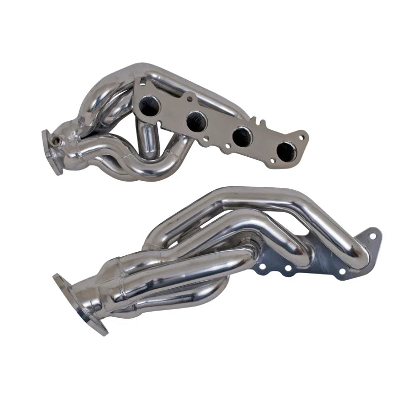 BBK 11-14 Mustang GT Shorty Tuned Length Exhaust Headers - 1-5/8 Silver Ceramic - Installation View