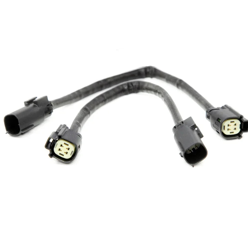 BBK 11-14 Mustang V6 GT Rear O2 Sensor Wire Harness Extensions 12 (pair) - Side View