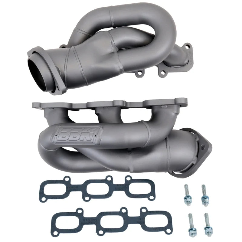 BBK 11-15 Ford Mustang 3.7L Shorty Tuned Length Header - 1-5/8 Titanium Ceramic (CARB EO 11-14 Only) - Main Product View