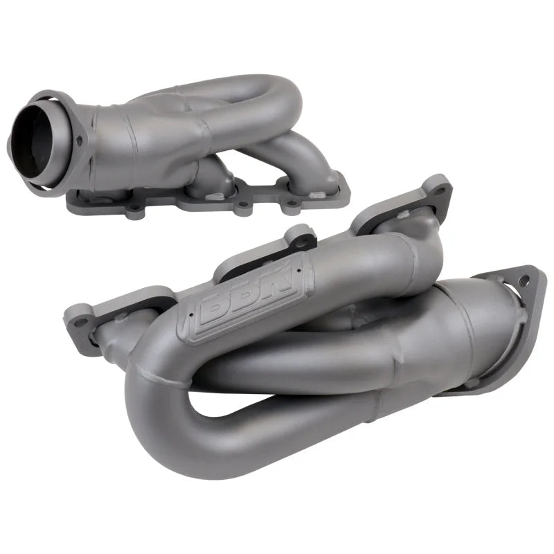 BBK 11-15 Ford Mustang 3.7L Shorty Tuned Length Header - 1-5/8 Titanium Ceramic (CARB EO 11-14 Only) - Installation View