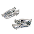Load image into Gallery viewer, BBK 11-15 Ford Mustang 3.7L Shorty Tuned Length Headers - 1-5/8 Silver Ceramic (CARB EO 11-14 Only) - Back View