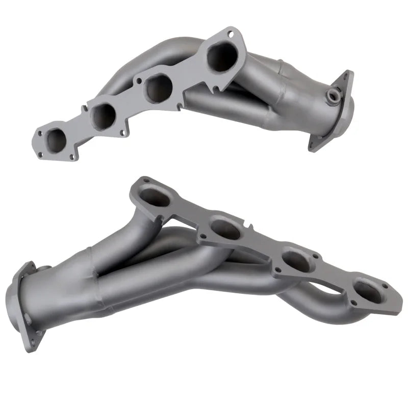 BBK 11-20 Dodge Challenger Hemi 6.4L Shorty Tuned Length Exhaust Headers - 1-7/8in Titanium Ceramic - Back View