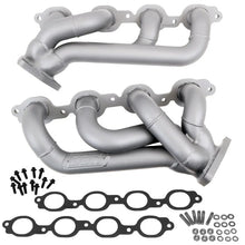 Load image into Gallery viewer, BBK 14-18 GM Truck 5.3/6.2 1 3/4in Shorty Tuned Length Headers - Titanium Ceramic - Side View