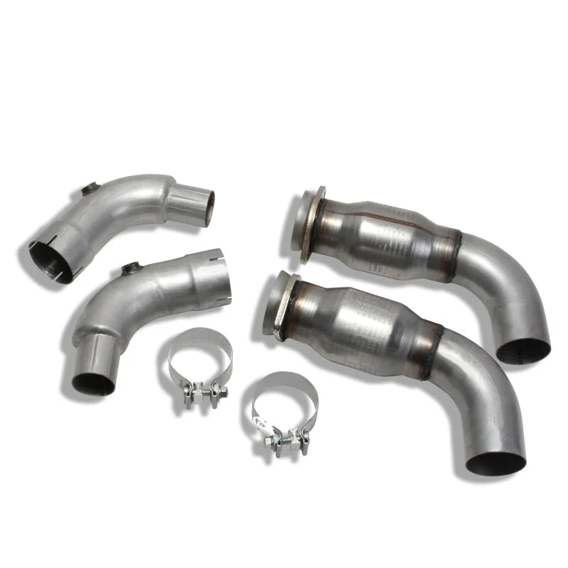 BBK 15-20 Ford Mustang GT 3in Short Mid Pipe Kit w/Cats (Use LT Header 1633/16330/1856/18560) - Installation View