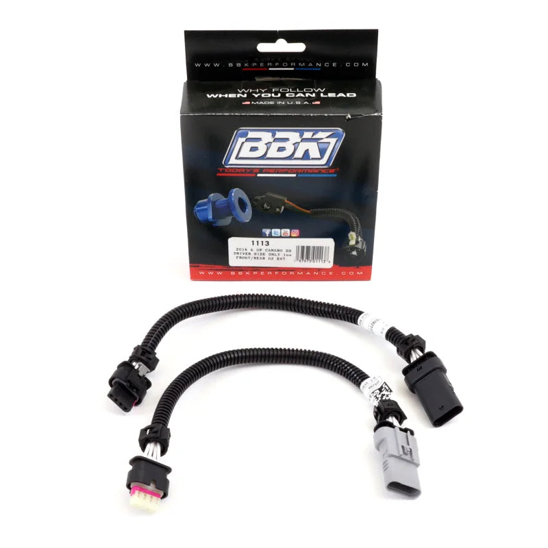 BBK 16-20 Chevrolet Camaro 6.2L SS O2 Sensor Extensions (AUTO ONLY Drivers Side 1 Front & 1 Rear) - Main Product View