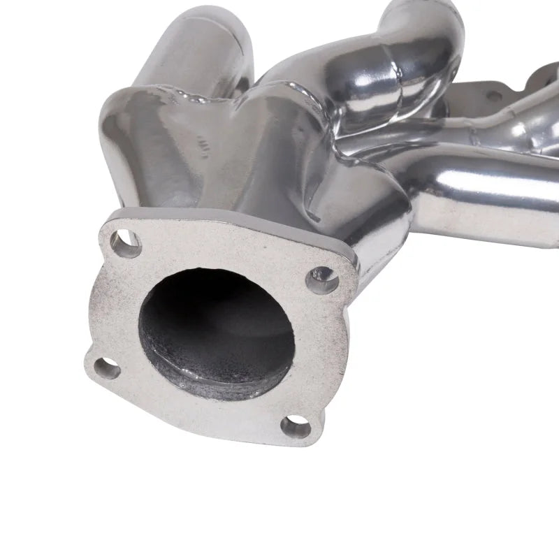 BBK 16-20 Chevrolet Camaro SS 6.2L Shorty Tuned Length Exhaust Headers - 1-3/4in Silver Ceramic - Back View
