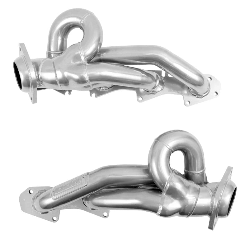 BBK 19-23 Dodge Ram 1500 5.7L (Ex. MegaCab) Shorty Tuned Exhaust Headers - 1-3/4in Silver Ceramic - Side View