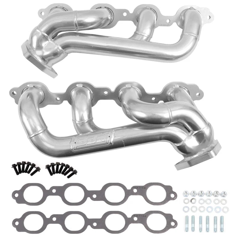 BBK 19-24 GM Full Size 5.3/6.2L Shorty Headers (Silver Ceramic) - Main Product View