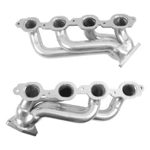 Load image into Gallery viewer, BBK 19-24 GM Full Size 5.3/6.2L Shorty Headers (Silver Ceramic) - Installation View