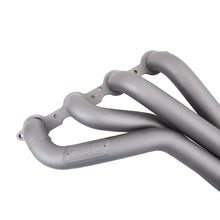Load image into Gallery viewer, BBK 2010-15 Camaro Ls3/L99 1-7/8 Full-LenGTh Headers W/ High Flow Cats (Titanium Ceramic) - Back View