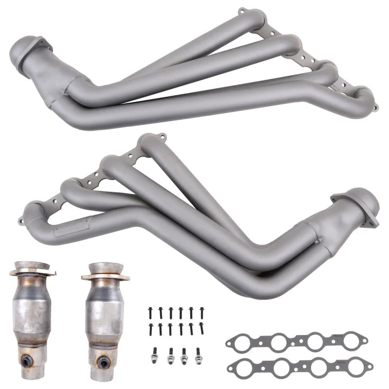 BBK 2010-15 Camaro Ls3/L99 1-7/8 Full-LenGTh Headers W/ High Flow Cats (Titanium Ceramic) - Installation View