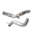 Load image into Gallery viewer, BBK 2015-16 Ford Mustang 3 Ecoboost Down Pipe With Cats - Main Product View