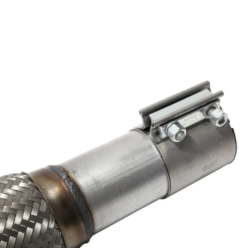 BBK 2015-16 Ford Mustang 3 Ecoboost Down Pipe With Cats - Side View
