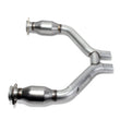 Load image into Gallery viewer, BBK 2015-16 Mustang V6 Short Mid H Pipe With Converters (To Be Used With 1642 Series Headers) - Main Product View