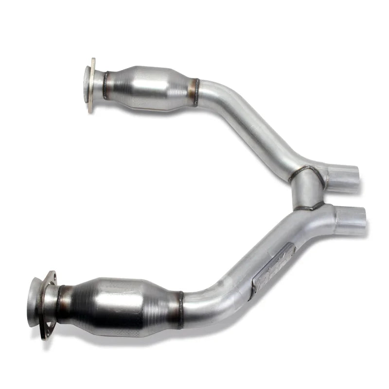 BBK 2015-16 Mustang V6 Short Mid H Pipe With Converters (To Be Used With 1642 Series Headers) - Main Product View