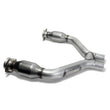 Load image into Gallery viewer, BBK 2015-16 Mustang V6 Short Mid H Pipe With Converters (To Be Used With 1642 Series Headers) - Back View