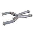 Load image into Gallery viewer, BBK 79-04 Mustang Coyote Swap Short Mid X Pipe w Catalytic Converters 3.0 For BBK Long Tube Headers - Main Product View