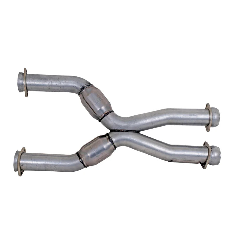 BBK 79-04 Mustang Coyote Swap Short Mid X Pipe w Catalytic Converters 3.0 For BBK Long Tube Headers - Additional View 6