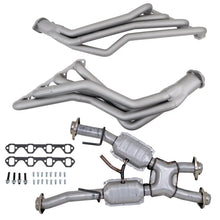 Load image into Gallery viewer, BBK 79-93 Ford Mustang 5.0L 1-5/8 Long Tube Headers w/High Flow Catted X-Pipe (Ti Ceramic)