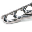 Load image into Gallery viewer, BBK 79-93 Mustang 351 Swap Shorty Unequal Length Exhaust Headers - 1-5/8 Silver Ceramic - Back View
