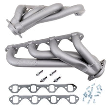 Load image into Gallery viewer, BBK 79-93 Mustang 351 Swap Shorty Unequal Length Exhaust Headers - 1-5/8 Titanium Ceramic - Back View