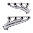 Load image into Gallery viewer, BBK 79-93 Mustang 351 Swap Shorty Unequal Length Exhaust Headers - 1-5/8 Titanium Ceramic - Installation View