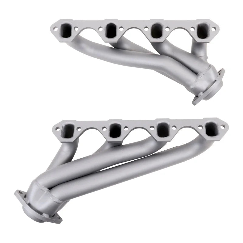 BBK 79-93 Mustang 351 Swap Shorty Unequal Length Exhaust Headers - 1-5/8 Titanium Ceramic - Installation View