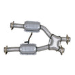Load image into Gallery viewer, BBK 79-93 Mustang 5.0 Short Mid X Pipe With Catalytic Converters 2-1/2 For BBK Long Tube Headers - Back View