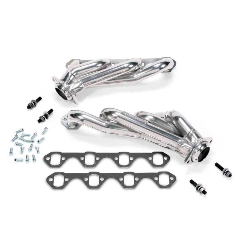 BBK 79-93 Mustang 5.0 Shorty Unequal Length Exhaust Headers - 1-5/8 Silver Ceramic - Main Product View