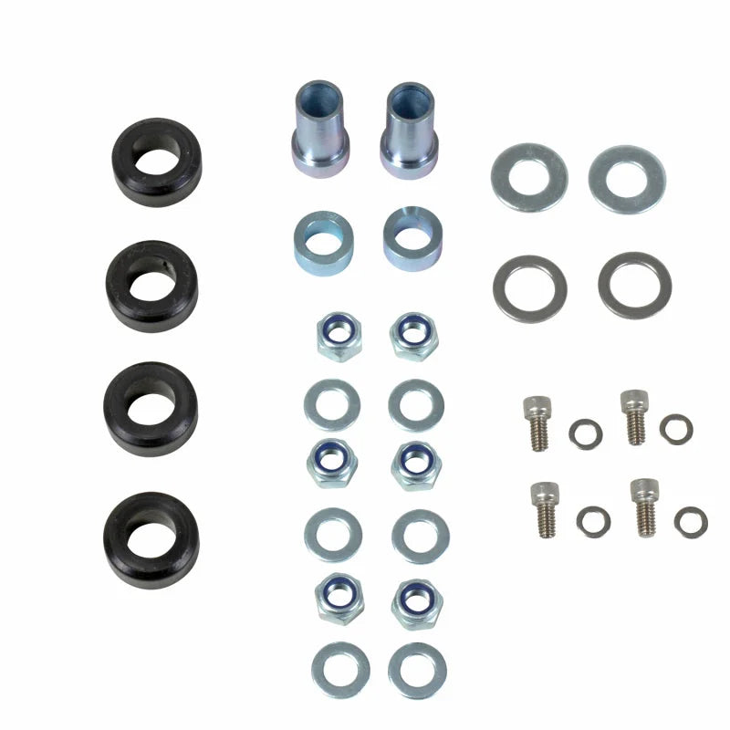 BBK 79-93 Mustang Caster Camber Plate Kit - Silver Anodized Finish - Side View