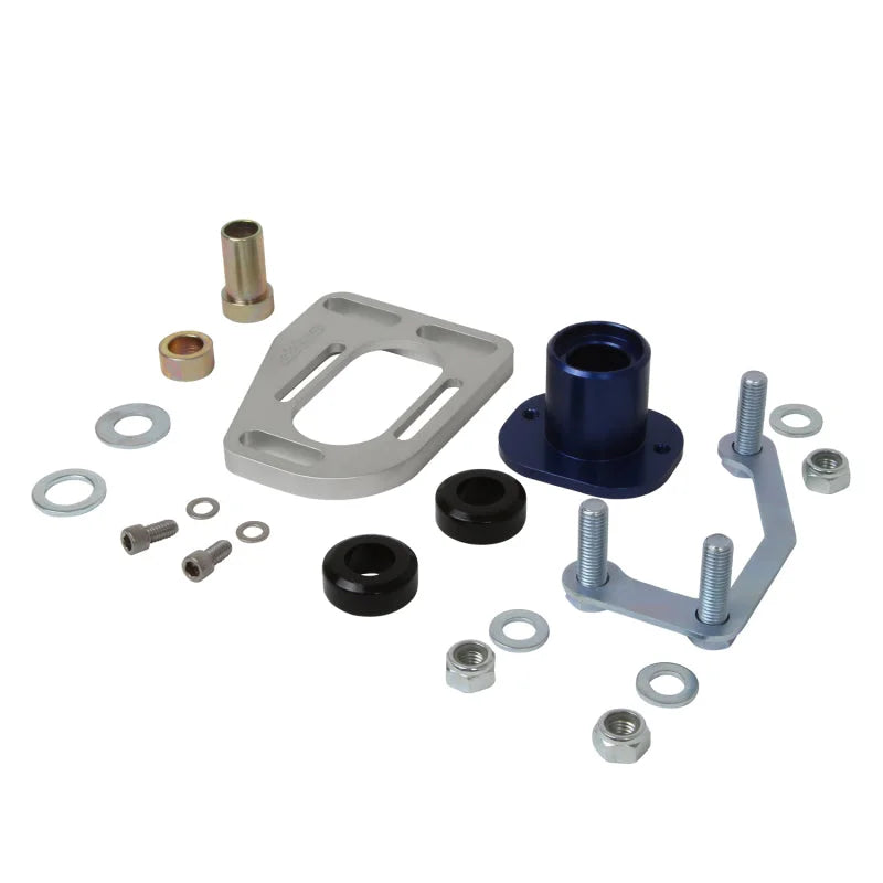 BBK 79-93 Mustang Caster Camber Plate Kit - Silver Anodized Finish - Back View