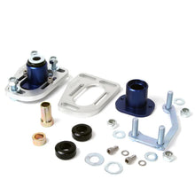 Load image into Gallery viewer, BBK 79-93 Mustang Caster Camber Plate Kit - Silver Anodized Finish - Installation View