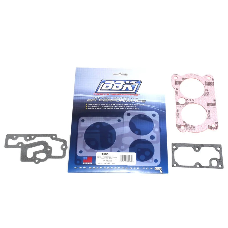 BBK 85-97 GM 305350 LT1 Twin 52mm Throttle Body Gasket Kit - Side View