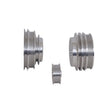 Load image into Gallery viewer, BBK 85-97 GM Truck 305 350 Underdrive Pulley Kit - Lightweight CNC Billet Aluminum (3pc) - Main Product View