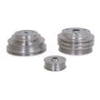 Load image into Gallery viewer, BBK 85-97 GM Truck 305 350 Underdrive Pulley Kit - Lightweight CNC Billet Aluminum (3pc) - Side View