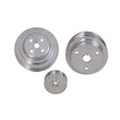 Load image into Gallery viewer, BBK 85-97 GM Truck 305 350 Underdrive Pulley Kit - Lightweight CNC Billet Aluminum (3pc) - Installation View