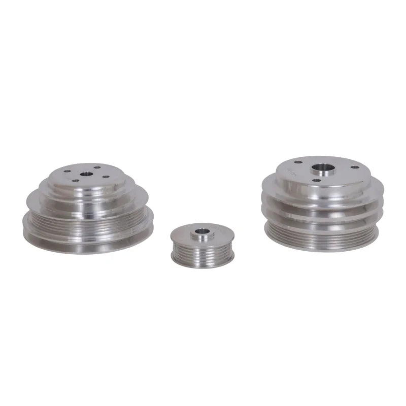 BBK 85-97 GM Truck 305 350 Underdrive Pulley Kit - Lightweight CNC Billet Aluminum (3pc) - Additional View 5