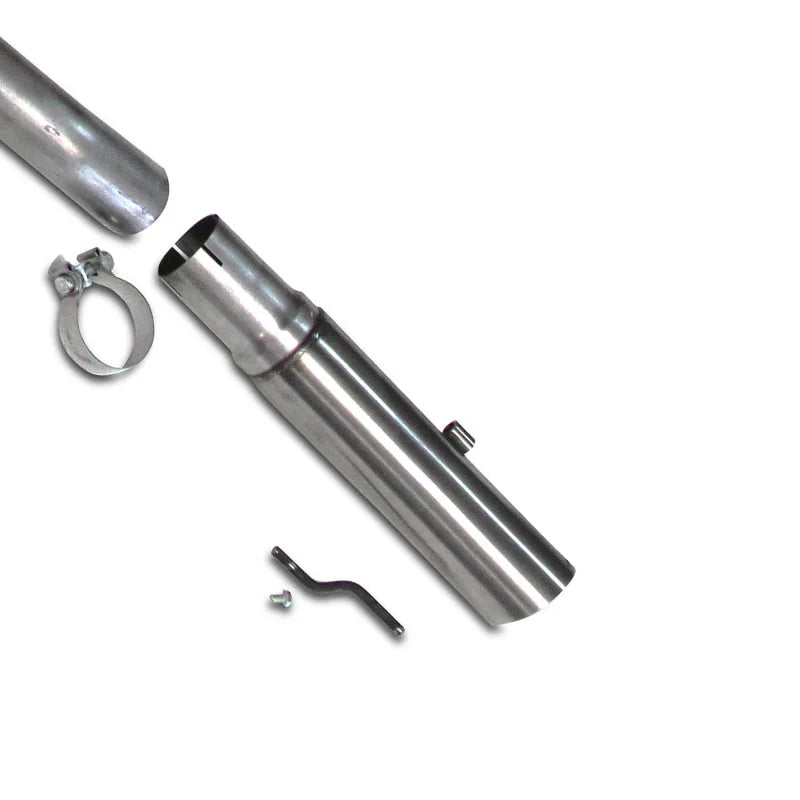 BBK 86-04 Mustang Cat Back Kit Varitune Mufflers Stainless Steel Tips - Side View
