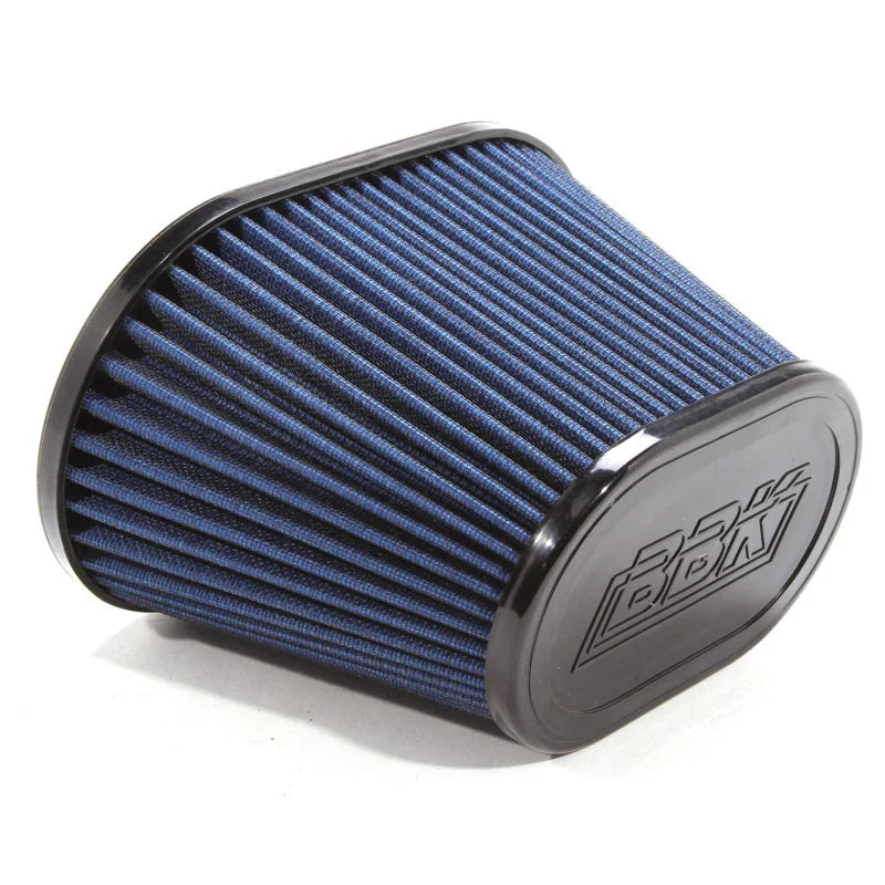 BBK 86-93 Mustang 5.0 Cold Air Intake Kit - Fenderwell Style - Chrome Finish - Back View