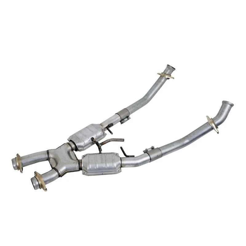 BBK 86-93 Mustang 5.0 High Flow X Pipe With Catalytic Converters - 2-1/2 - Main Product View