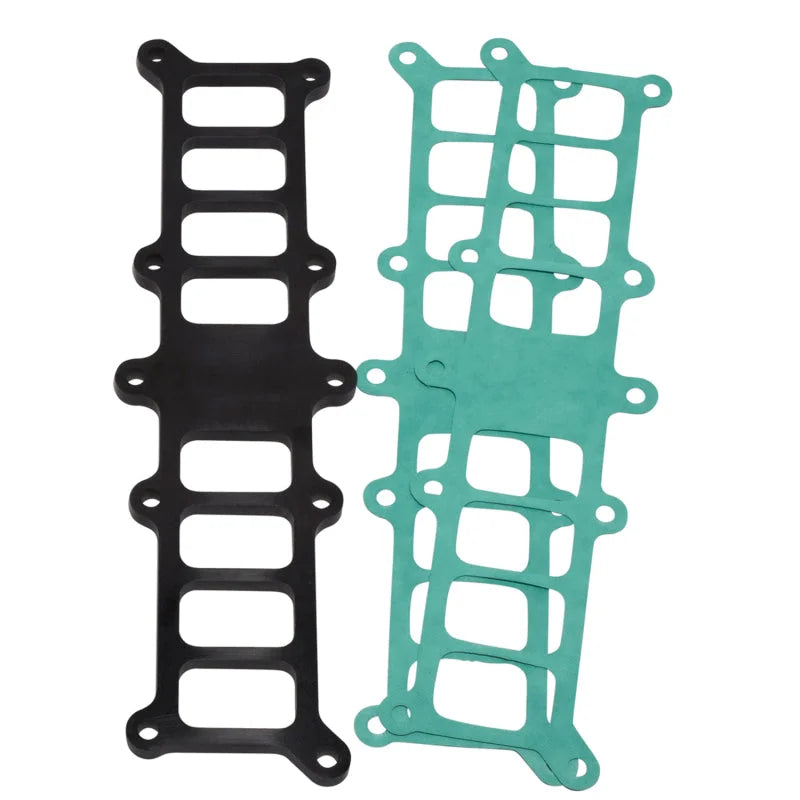 BBK 86-95 Mustang 5.0 Phenolic Manifold Spacer Kit Edlebrock Performer 3/8 - Side View